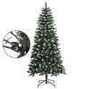 vidaXL 47.2" Deluxe Artificial Christmas Tree - Full and Bushy Design with Snow, Glitter and Cone Decorations - 3 of 4