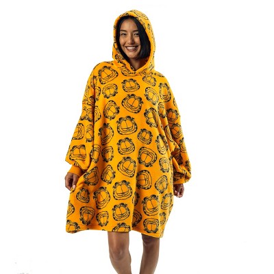 Garfield Character Heads All-Over Print Oversized Hoodie Wearable Blanket-OSFA