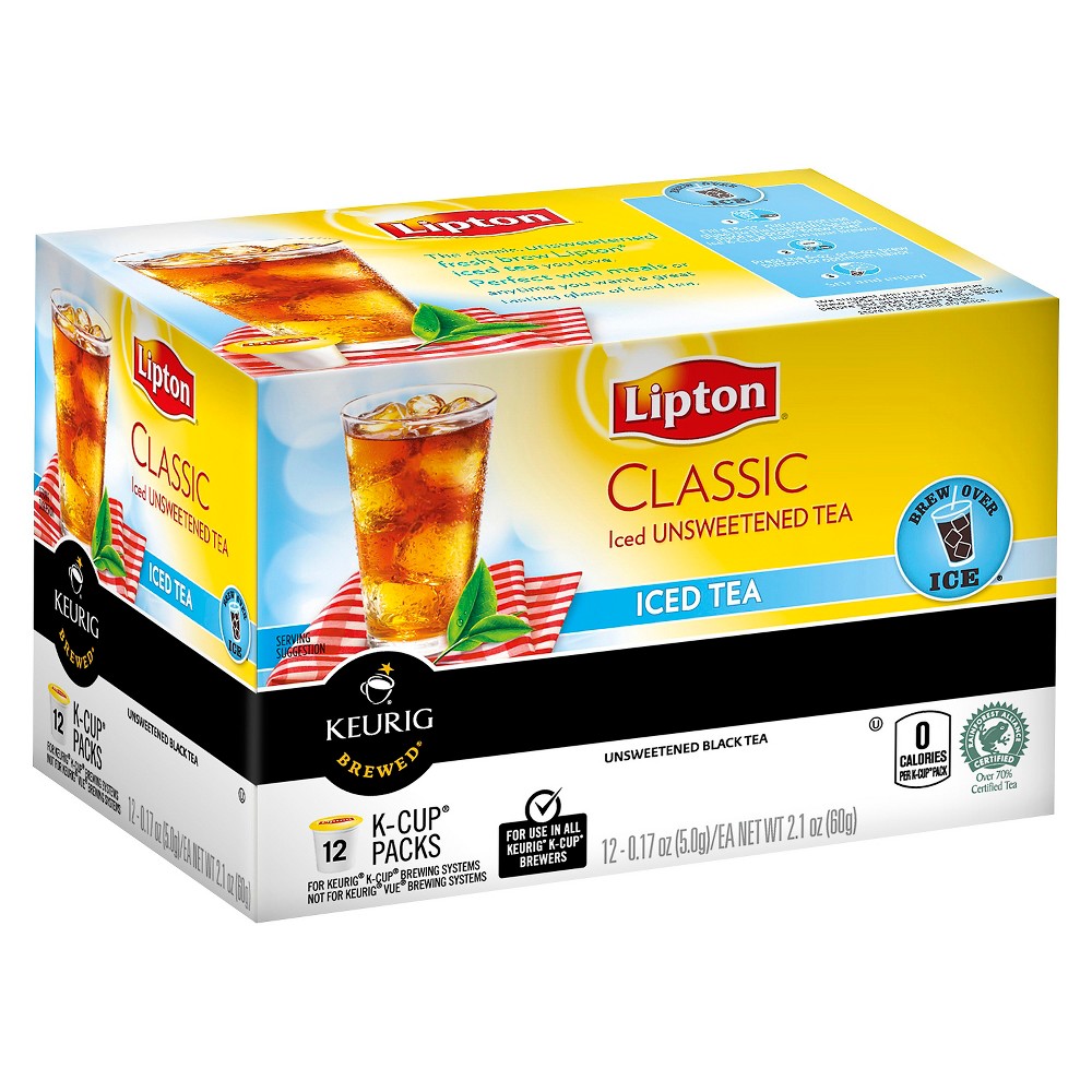 UPC 041000377242 product image for Lipton Classic Unsweetened Iced Tea K Cups 12 ct | upcitemdb.com