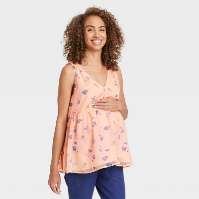 smocked maternity top