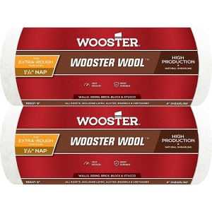 Wooster Genuine 9" Wooster Wool 1½" Nap Roller Cover 2-Pack, RR637-9-2PK - 1 of 3