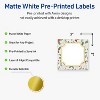 Avery Labels, 3" x 3", Gold-Blue Border Berries, Matte, 60ct - 2 of 4