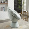 FURNIinspire Accent Chair Oversized Swivel Accent Chair 360 Swivel Barrel Chair Papasan Chair For Living Room Bedroom, Blue, 36.61"*24.80"*17.32" - 4 of 4