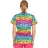 MediChic Women Scrubs V-Neck Printed Scrub Top with Three Pockets - 2 of 4