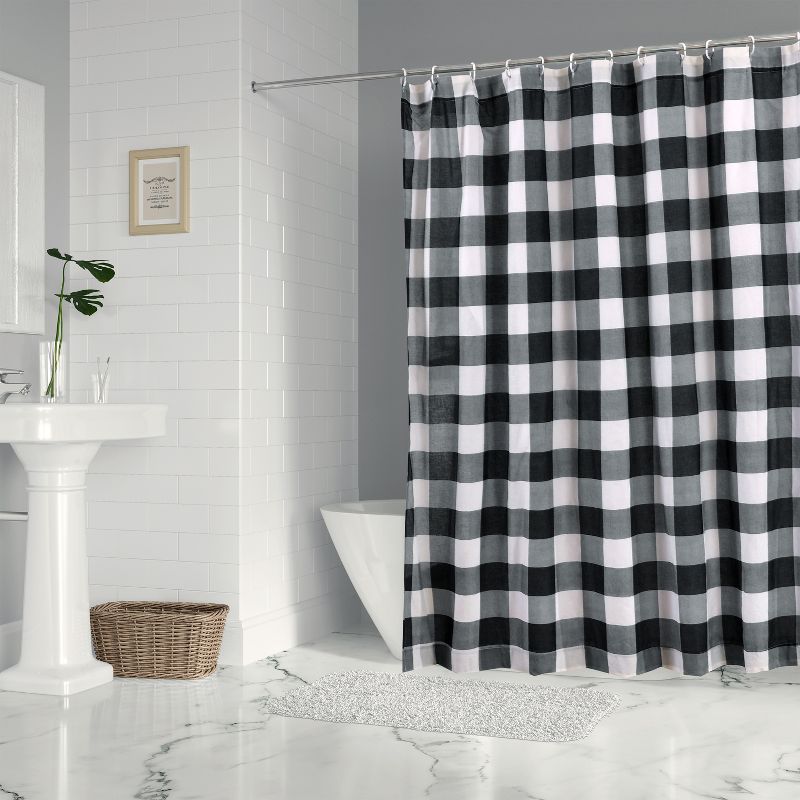 Camden Black Shower Curtain - One Shower Curtain - Levtex Home, 1 of 4