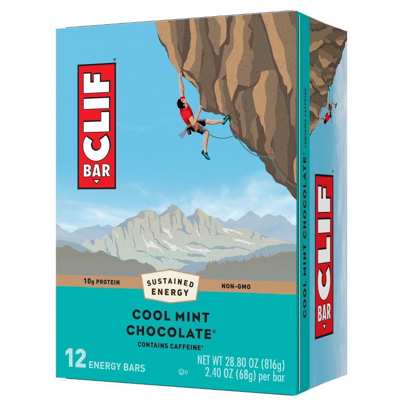 CLIF Bar Cool Mint Chocolate Energy Bars 
, 1 of 9