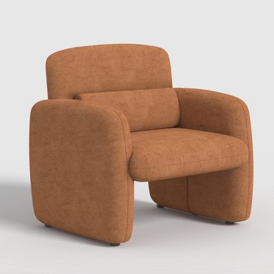 Modern Accent Chair, Wood Frame Sofa Chair, Comfortable Reading Armchair for Living Room, Bedroom, Apartment, Corner