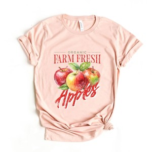 Simply Sage Market Farm Fresh Apples Watercolor Short Sleeve Tee - 1 of 4