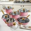 LunaLulinlk silver 12 Piece Stainless Steel Cookware Set, Assorted Colors Non-Stick Cookware Set - 4 of 4