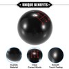 Unique Bargains Car Manual 4 Speed Ball Gear Shift Knob Universal Black with Adapters 1 Set - 4 of 4