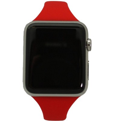 Olivia Pratt Solid Color Slim Style Apple Watch Band - Red, 42mm : Target