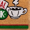 Warner Brothers 1'5"x2'5" TV Friends Central Perk Coir Doormat Natural - 4 of 4