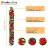 COZONY 6ft Pre-Lit Christmas Garland with 20 LED Lights, Saffron & Pine Cones, 8 Lighting Modes - 3 of 4