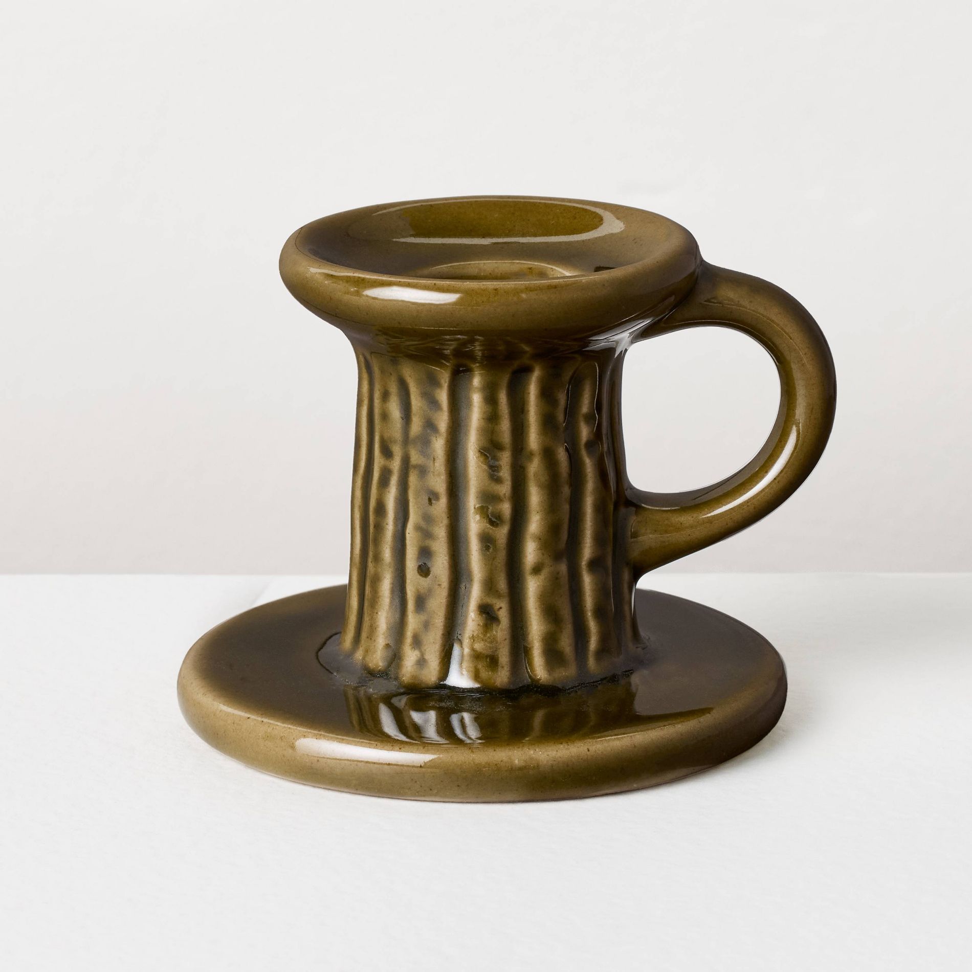2.3"x3.25" Fall Ceramic Taper Candle Holder - Hearth & Hand™ with Magnolia
