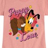 Girls' - Disney - Fifi And Pluto Puppy Love Fitted Short Sleeve Graphic T-Shirt - 2 of 4