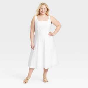 Women's Corset Midi A-Line Dress - A New Day™ - 1 of 3