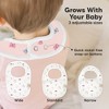 KeaBabies 8pk Organic Baby Bibs for Boy, Baby Drool Bib for Baby Boys and Girls, Newborn Teething Bibs - 4 of 4