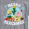 Men's - SpongeBob SquarePants - Merry Beachmas Patrick and Spongebob Short Sleeve Graphic T-Shirt - 2 of 4