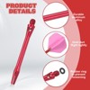 Unique Bargains 2BA Thread Aluminum Dart Shafts with Rubber Rings for Steel Tip 4 Pcs - 3 of 4