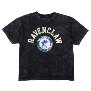 Harry Potter Ravenclaw Varsity Men's Blue Vintage Mineral Wash Crew Neck Short Sleeve T-shirt - 1 of 4