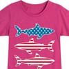 Girls' - Instant Message - 4th of July Fitted Short Sleeve Graphic T-Shirt - 2 of 4