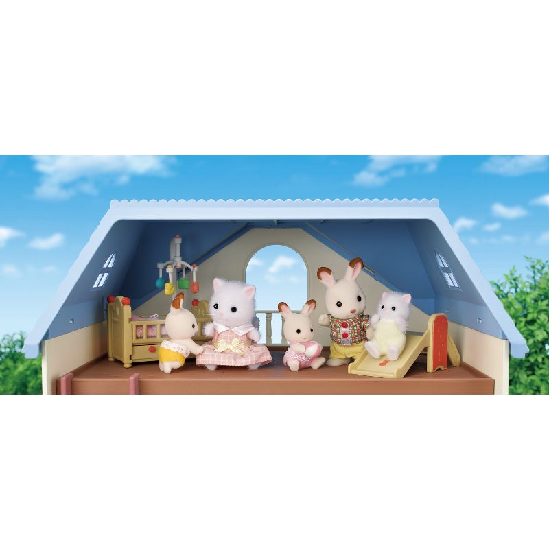 Calico Critters Sky Blue Terrace Gift Set, Dollhouse Playset with Figures, Furniture and Accessories, 4 of 8