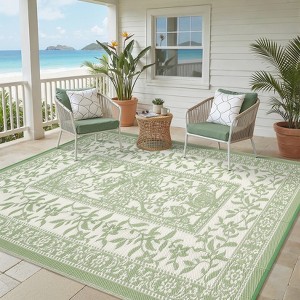 Reversible Outdoor Area Rug 10x20, Waterproof & UV Resistant Patio