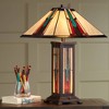Robert Louis Tiffany Mission Table Lamp with Nightlight 25" High Bronze Stained Glass for Living Room Family Bedroom Bedside Nightstand - 3 of 4