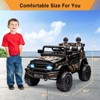 12V Electric Ride-On Truck for Kids - Remote Control Car with Spring Suspension, LED Lights, Music & 3 Speeds | Best Gift for Kids - 2 of 4