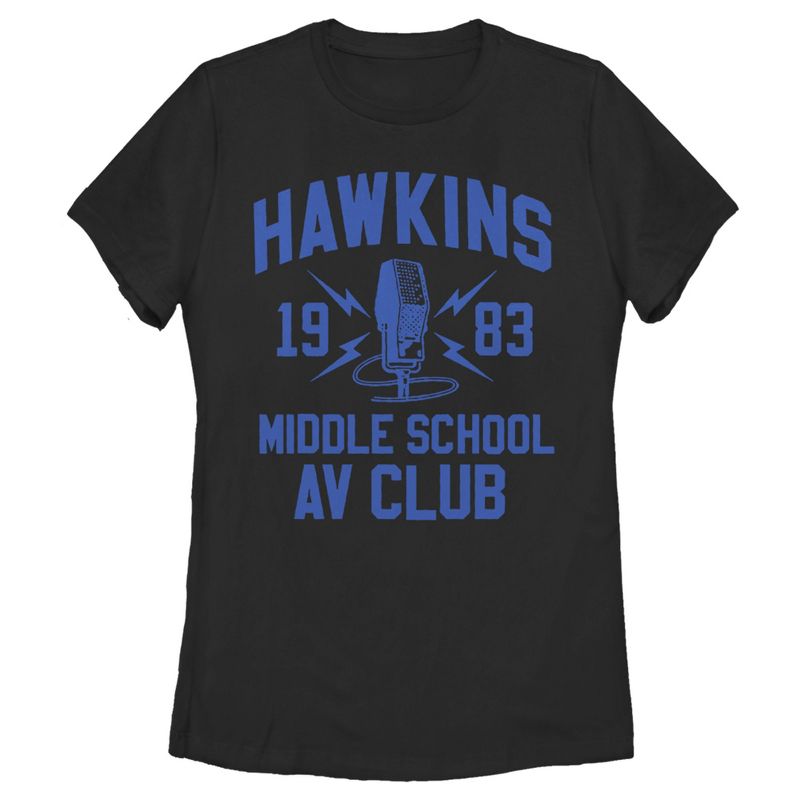 Women's Stranger Things Hawkins AV Club 1983 T-Shirt, 1 of 4