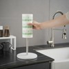 Paper Towel Holder Countertop Standing with Natural Marble Base Spring Arm for Kitchen,Bathroom - 3 of 4