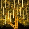 Itopfox 24 Tube 864 LED 12 Inch Meteor Shower Christmas Lights Waterproof Outdoor Warm White Plug In 1 Pack Holiday Decoration - 3 of 4