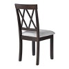 Set of 2 Modern Upholstered Dining Chairs with Tufted Backrest, Solid Wood Legs, Linen Fabric, Elegant Arched Design-Cuddlewood - 3 of 4