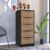 Lyngins Modern 5-Drawer Dresser with Metal Handles,Chest of Drawers,Tall Dresser,Storage Furniture for Bedroom,Living Room - 2 of 4