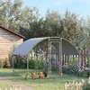 PawHut Large Metal Chicken Coop, Walk-in Chicken Run with Waterproof and Anti-UV Cover for Yard, Duck, Rabbit - 2 of 4