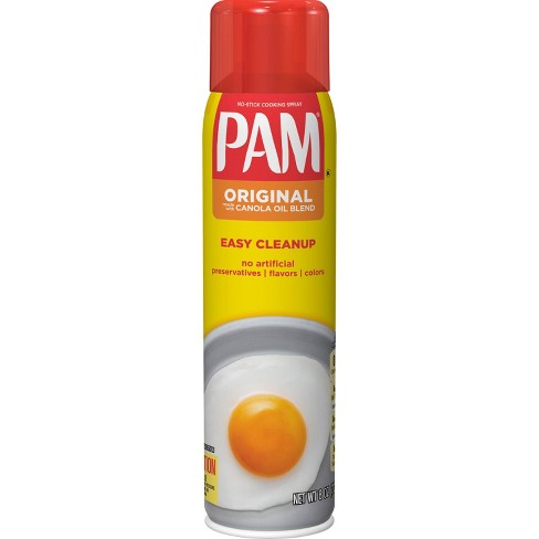 Pam 100% Natural Fat-free Original Canola Oil Spray - 8oz :