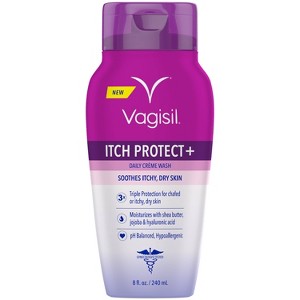 Vagisil Itch Protect + Daily Creme Intimate Wash - 8oz - 1 of 4