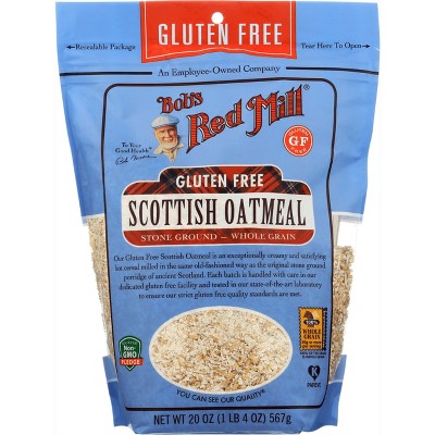Bob's Red Mill Gluten Free Scottish Oatmeal.