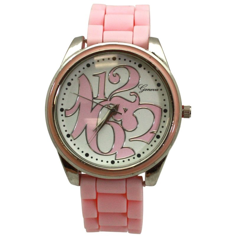 Olivia Pratt Round Big Face with Colorful Numbers Women Watch, 1 of 6