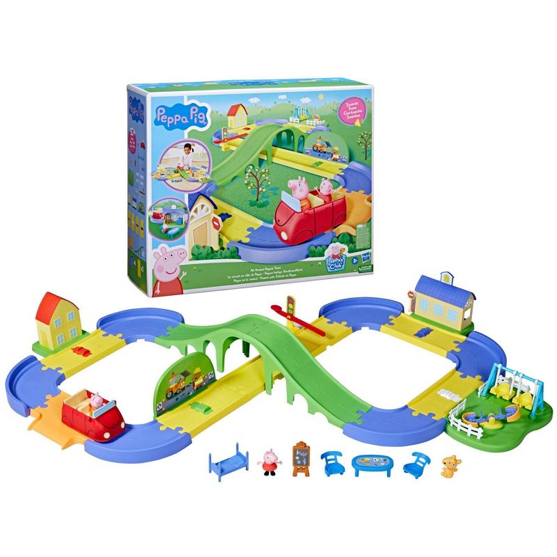 Peppa Pig All Around Peppa&#39;s Town Set with Adjustable Track, 4 of 17