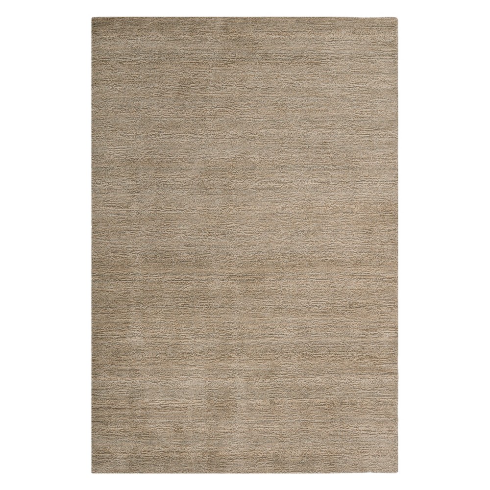 6'x9' Olive Solid Loomed Area Rug Gray - Safavieh