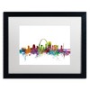 Trademark Fine Art -Michael Tompsett 'St. Louis Missouri Skyline' Matted Framed Art - image 2 of 4