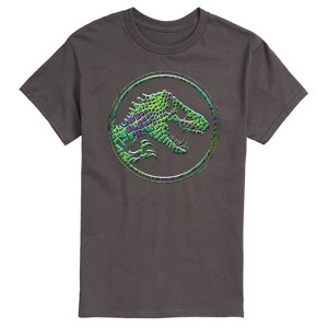 Men's - Jurassic Park - Reptile Texture Coin Logo- Men's Short Sleeve Graphic T-Shirt Short Sleeve Graphic T-Shirt - 1 of 4