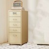 YIYIBYUS Metal File Storage Cabinet with 5 Drawers, Vertical Filing Cabinets with Wheels - 3 of 4
