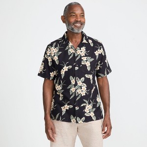 Lands' End Men's Short Sleeve Camp Collar Hawaiian Shirt - 1 of 4