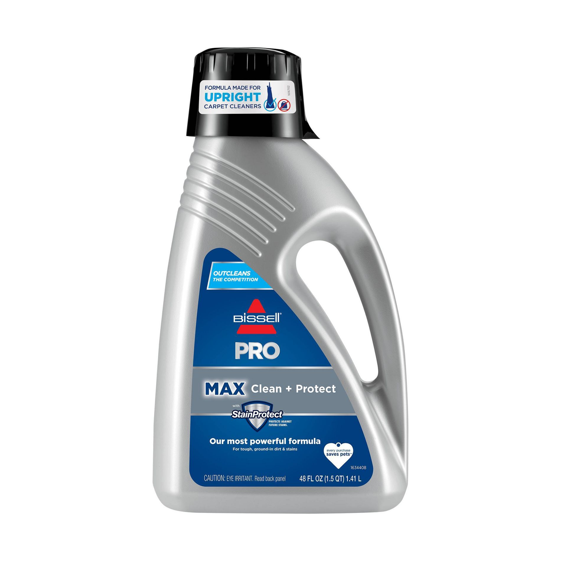 BISSELL PRO 48 fl oz Max Clean + Protect Upright Carpet Cleaning Formula - 78H63: Eliminates Stains & Odors, Fresh Scent