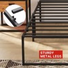 Jojoka Metal Platform Bed Frame - 14" Metal Platform, Sturdy 3-in-1 Steel Support, Heavy Duty Storage Bed, Noise-Free Design, Easy Assembly - 3 of 4