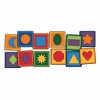 Carpets for Kids KIDsValue PLUS Simple Shapes Seating Classroom Rug, Multi, 16" Squares Kit, Set of 12 - 2 of 4