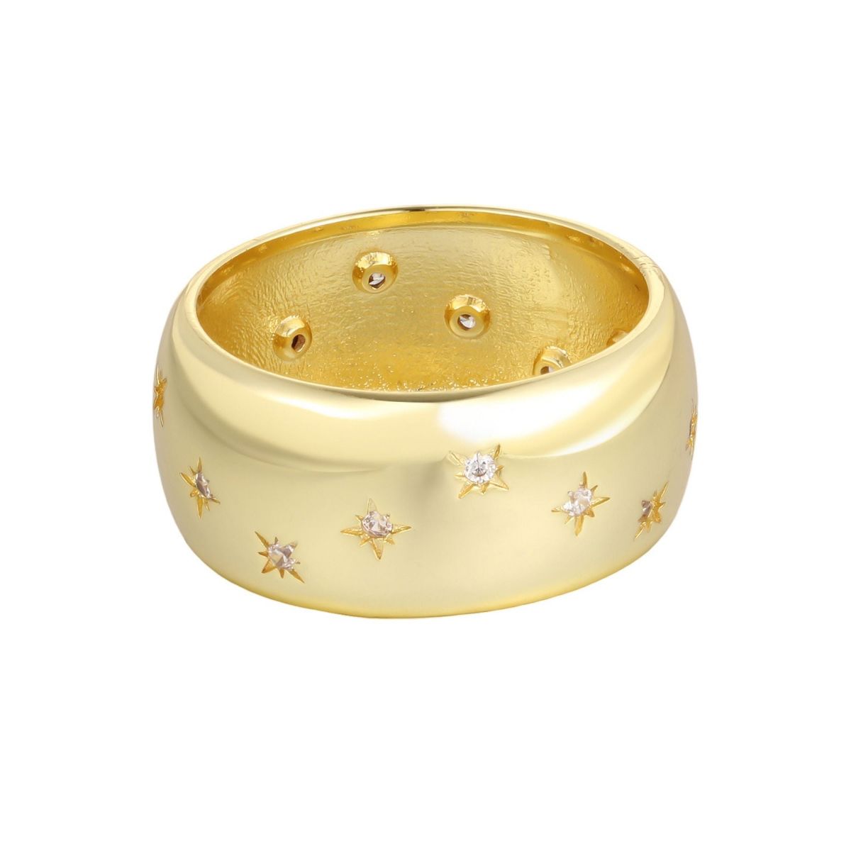 Adornia 14k Gold Plated Chubby Stars Band