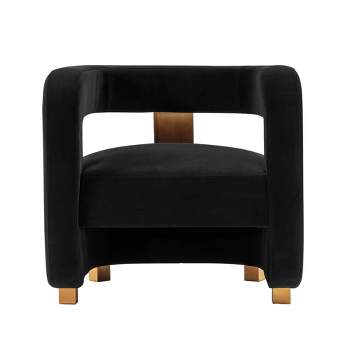 Amirah Modern Velvet Upholstered Accent Chair - Manhattan Comfort